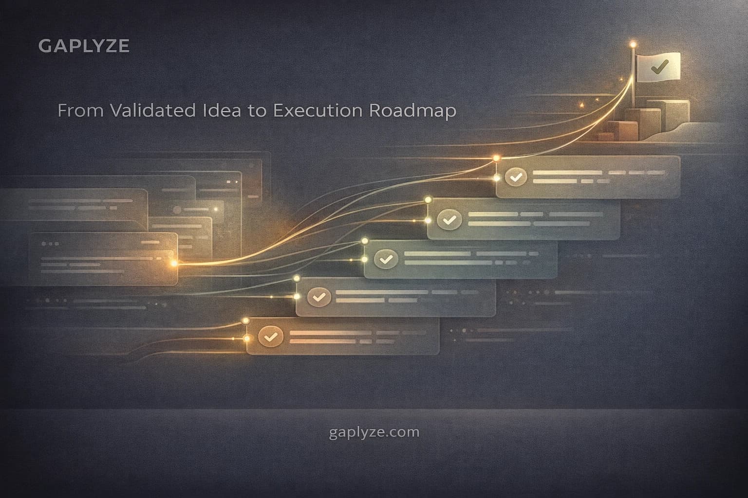 Execution roadmap generator showing prioritized tasks and milestones